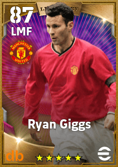 Ryan Giggs — LMF, OVR 87, MAX 87