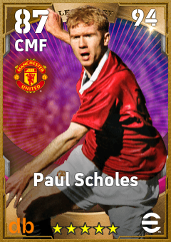 Paul Scholes — CMF, OVR 87, MAX 94