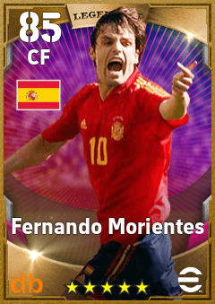 Fernando Morientes — CF, OVR 85, MAX 85