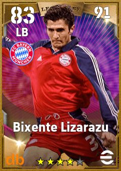 Bixente Lizarazu — LB, OVR 83, MAX 91