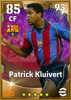 Patrick Kluivert eFootball player card
