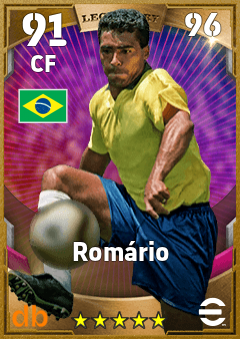 Romário — CF, OVR 91, MAX 96