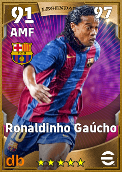 Ronaldinho Gaúcho — AMF, OVR 91, MAX 97