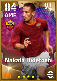 Nakata Hidetoshi — AMF, OVR 84, MAX 91