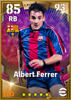 Albert Ferrer eFootball player card