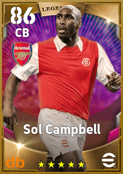 Sol Campbell — CB, OVR 86, MAX 86