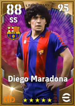 Diego Maradona eFootball player card