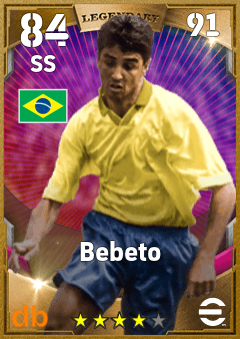 Bebeto — SS, OVR 84, MAX 91