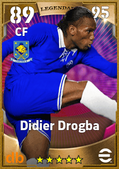 Didier Drogba — CF, OVR 89, MAX 95