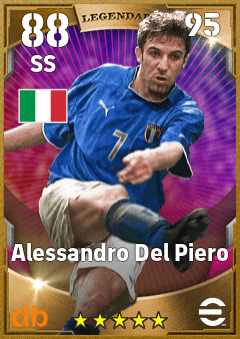 Alessandro Del Piero — SS, OVR 88, MAX 95
