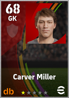 Carver Miller eFootball player card
