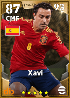 Xavi eFootball player card
