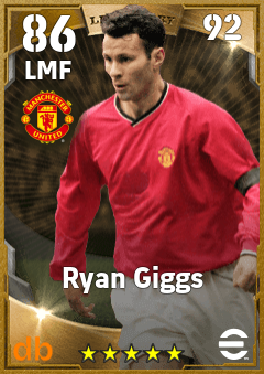 Ryan Giggs eFootball player card