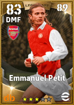 Emmanuel Petit eFootball player card