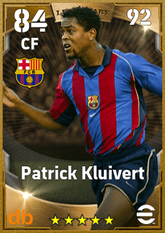 Patrick Kluivert eFootball player card