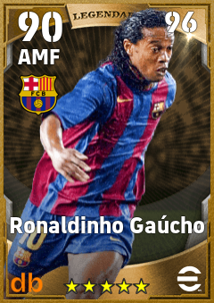 Ronaldinho Gaúcho — AMF, OVR 90, MAX 96