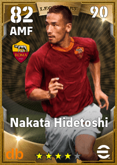 Nakata Hidetoshi — AMF, OVR 82, MAX 90