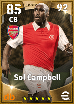Sol Campbell eFootball player card