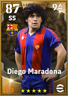 Diego Maradona eFootball player card
