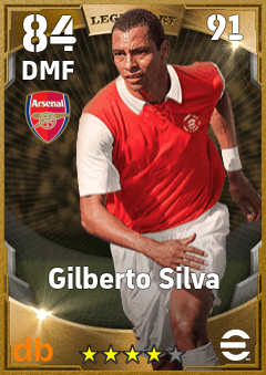 Gilberto Silva — DMF, OVR 84, MAX 91