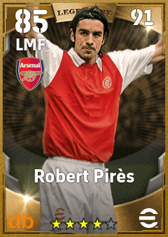 Robert Pirès — LMF, OVR 85, MAX 91