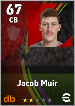 Jacob Muir eFootball player card
