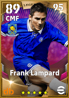 Frank Lampard — CMF, OVR 89, MAX 95