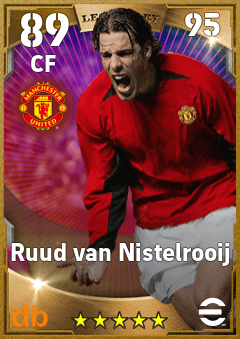 Ruud van Nistelrooij — CF, OVR 89, MAX 95