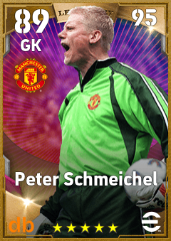 Peter Schmeichel — GK, OVR 89, MAX 95