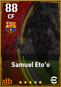 Samuel Eto'o — CF, OVR 88, MAX 88
