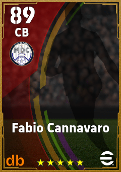 Fabio Cannavaro — CB, OVR 89, MAX 89
