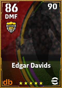 Edgar Davids — DMF, OVR 86, MAX 90
