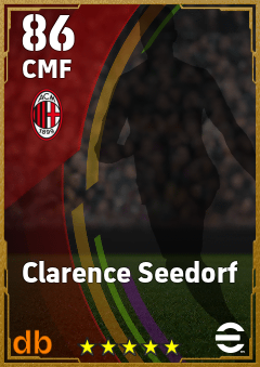 Clarence Seedorf — CMF, OVR 86, MAX 86