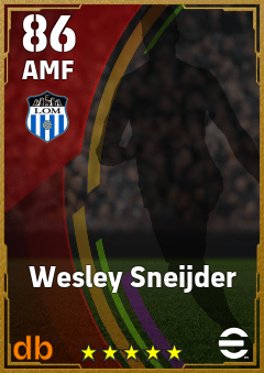 Wesley Sneijder — AMF, OVR 86, MAX 86