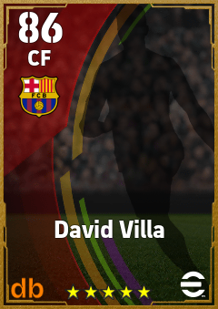 David Villa — CF, OVR 86, MAX 86