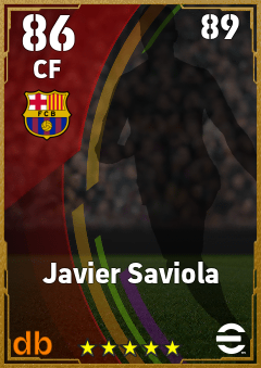 Javier Saviola — CF, OVR 86, MAX 89