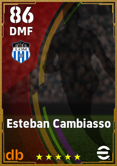 Esteban Cambiasso — DMF, OVR 86, MAX 86
