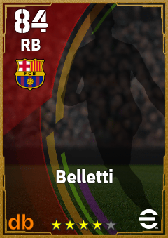 Belletti — RB, OVR 84, MAX 84