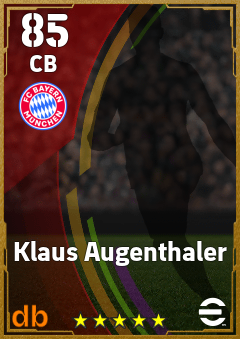 Klaus Augenthaler — CB, OVR 85, MAX 85