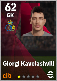 Giorgi Kavelashvili — GK, OVR 62, MAX 62