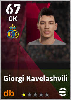 Giorgi Kavelashvili — GK, OVR 67, MAX 67