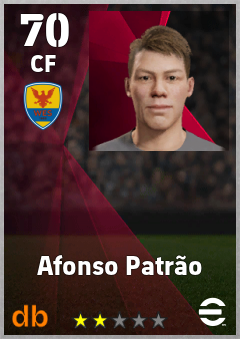 Afonso Patrão — CF, OVR 70, MAX 70