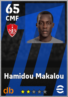 Hamidou Makalou — CMF, OVR 65, MAX 65