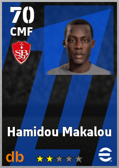 Hamidou Makalou — CMF, OVR 70, MAX 70