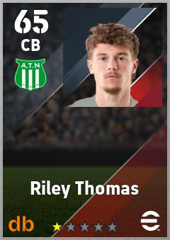 Riley Thomas — CB, OVR 65, MAX 65