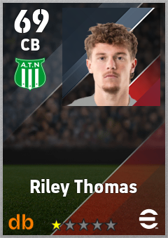 Riley Thomas — CB, OVR 69, MAX 69
