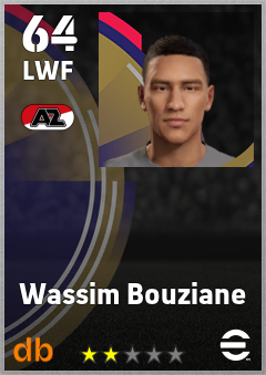 Wassim Bouziane — LWF, OVR 64, MAX 64