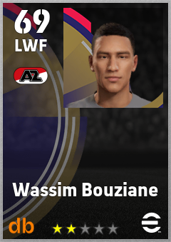 Wassim Bouziane — LWF, OVR 69, MAX 69