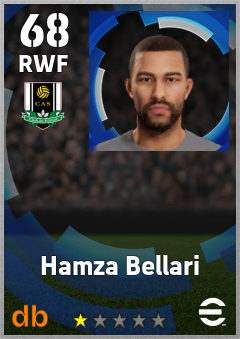 Hamza Bellari — RWF, OVR 68, MAX 68