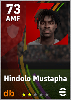 Hindolo Mustapha — AMF, OVR 73, MAX 73